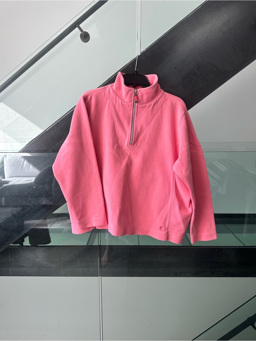 Tommy Bahama Kids Hot Pink Quarter-Zip Fleece Pullover